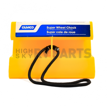 Camco Super Wheel Chock Yellow Hard Plastic - Single 44492 -1
