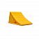 Camco Wheel Chock with Rope Hard Yellow Plastic - Single 44472 