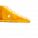 Camco Wheel Chock Yellow Hard Plastic - Single 44432 