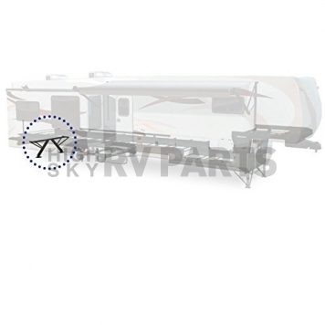 Ultra-Fab Powertwin II-22 inch Electric Trailer Stabilizer Jack Stand - 6000 LB 39-941707-6