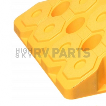 Level-Trek Wheel Chock Yellow Plastic - Single LT-80040-7