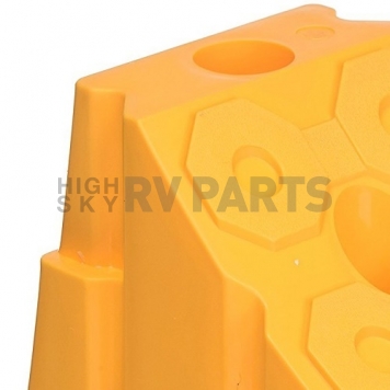 Level-Trek Wheel Chock Yellow Plastic - Single LT-80060-8