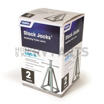 Camco Trailer Aluminum Stabilizer Jack Stand 6000 LB - Set Of 2 - 44561-1
