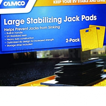 Camco Trailer Stabilizer Jack Stand Pad - Set Of 2 44541 -7
