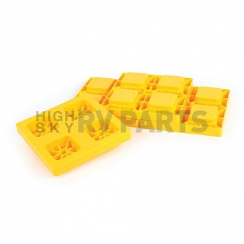 Camco Interlocking Leveling Block Plastic - Set of 4 - 44501 -6