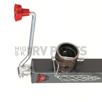 Bulldog Trailer Manual Square Topwind Swivel Jack - Gray 5K Lift/8K Support - 190705-7