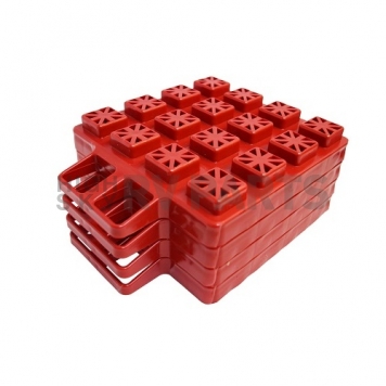 Valterra Stackers Leveling Block Red Plastic - Set of 4 A10-0916 -1