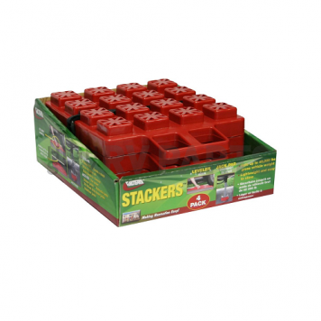 Valterra Stackers Leveling Block Red Plastic - Set of 4 A10-0916 -3