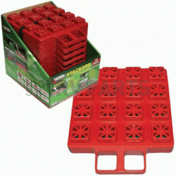 Valterra Stackers Leveling Blocks Red Plastic - Set of 10 - A10-0918 -4
