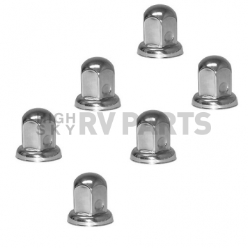 Wheel Masters Lug Nut Cover 33mm Stainless Steel - Set Of 6-6
