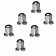 Wheel Masters Lug Nut Cover 1-1/2 inch Truck Stainless Steel - Set Of 6