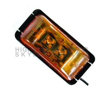 Bargman 37 Series Side Marker Light Amber Lens - 2-7/8 inch X 1-1/2 inch-1