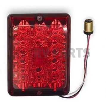 Bargman Trailer Stop/ Tail/ Turn Light LED Red Rectangular with Bulb Socket Plug-6