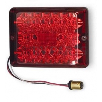 Bargman Trailer Stop/ Tail/ Turn Light LED Red Rectangular with Bulb Socket Plug-7