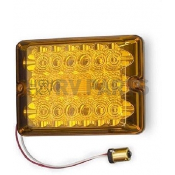 Bargman Trailer Turn Light LED Amber Rectangular with Bulb Socket Plug-3