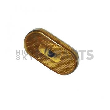 Fasteners Unlimited Amber Clearance Marker Light - Incandescent with White Base - 003-53P-2