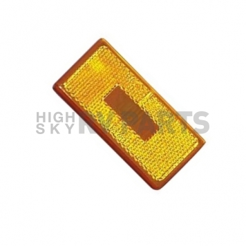 Fasteners Unlimited Tail/Marker Light Lens - 3-7/8 inch x 1-7/8 inch Amber -3