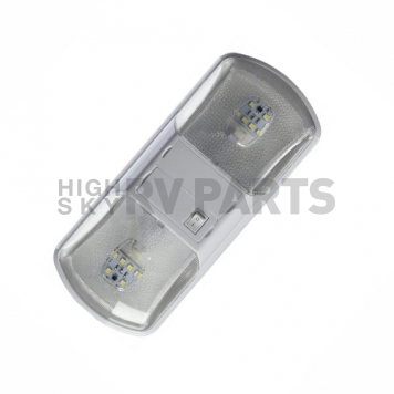 AP Products Interior RV Double Ceiling Light Clear LED - with Switch - 016-BL3003-1