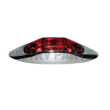 Peterson Mfg. Side Marker LED Light Oval - with Red Lens - V168XR-4