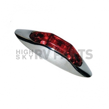 Peterson Mfg. Side Marker LED Light Oval - with Red Lens - V168XR-5