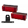 Peterson Mfg. Trailer Rear Lighting/ Reflectors/ Tail Light LED Rectangular Red with License Bracket