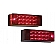 Peterson Mfg. Trailer Rear Lighting/ Reflectors/ Tail Light LED Rectangular Red with License Bracket