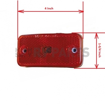 RV Designer Clearance Marker Light Incandescent Red for Fleetwood-5