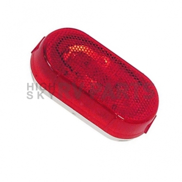 Peterson Mfg. Side Marker Clearance Light Oval - Incandescent Red Lens - V108WR-1
