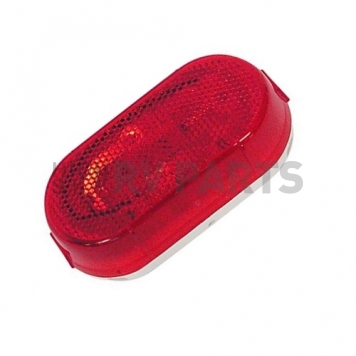 Peterson Mfg. Side Marker Clearance Light Oval - Incandescent Red Lens - V108WR-2