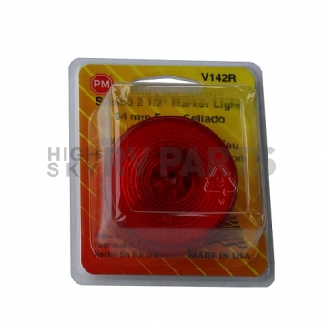 Side Marker Light 2-1/2 Inch PC Rated Clearance Red Lens-7