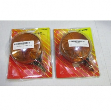 Trailer Light Double Face Incandescent Round Red And Amber-7