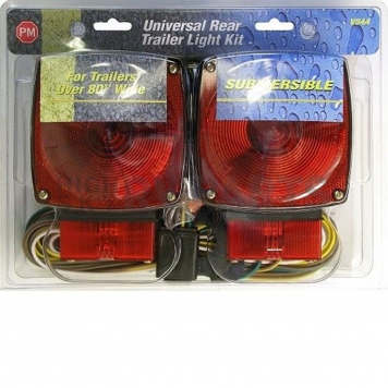 Peterson Mfg. Trailer Tail/ Rear Lighting/ Side Marker Light/ Reflector Incandescent Square Red-6