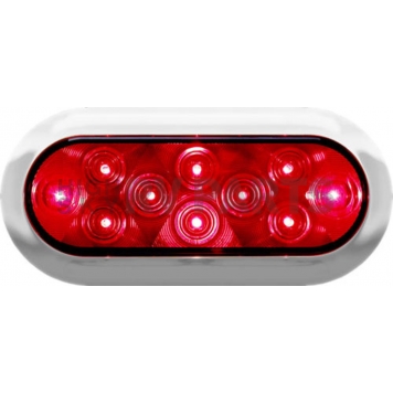 Peterson Mfg. Trailer Surface Mount Stop/ Turn/ Tail Light LED Oval Red-5