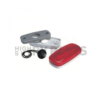 Bargman Clearance Marker Light 59 Series Red with White Base-7