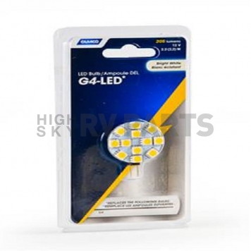 Camco Light Bulb - 12 LED G4 White Single 2.2 Watts - 54626-4