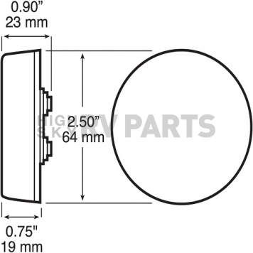 Side Marker Light 3 LED Amber Lens-5