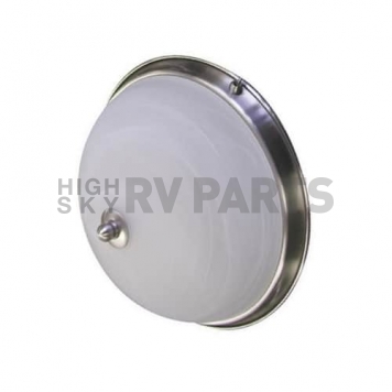ITC INCORP. Dome Light White Brushed Nickel - 11 inch Diameter -2