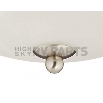 ITC INCORP. Dome Light White Brushed Nickel - 11 inch Diameter -5