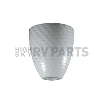 Pendant Light Shade Glass Globe Shape White Weave 2090-WW-D-1