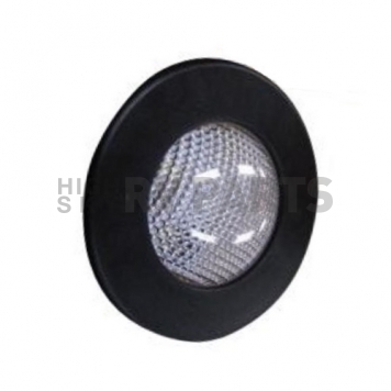 Multi Purpose Light LED 3 Inch Diameter  Clear Lens Black Bezel 69667-B-D-1