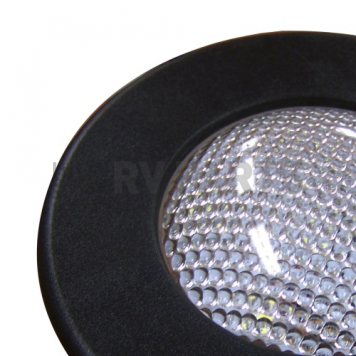 Multi Purpose Light LED 3 Inch Diameter  Clear Lens Black Bezel 69667-B-D-4