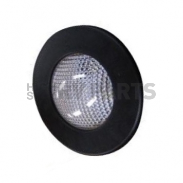 Multi Purpose Light LED 3 Inch Diameter  Clear Lens Black Bezel 69667-B-D-2