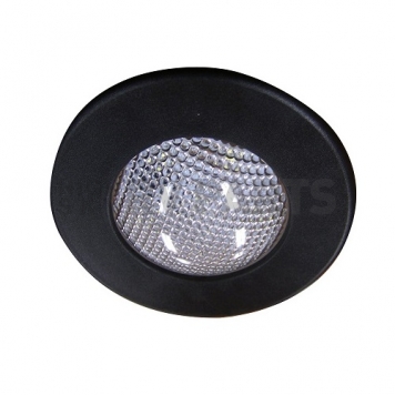 Multi Purpose Light LED 3 Inch Diameter  Clear Lens Black Bezel 69667-B-D-3
