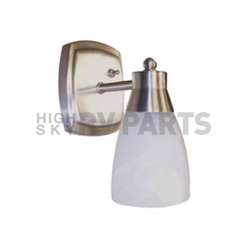 ITC Mirage Interior Light Wall Mount Pin Up Light White - Brushed Nickel and Switch-2