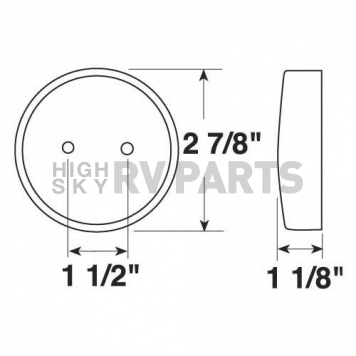 Side Marker Light Surface Mount Clearance  Amber Lens-6