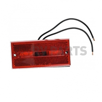 Peterson Mfg. Side Marker Light Rectangular Red Lens Without Trim-3
