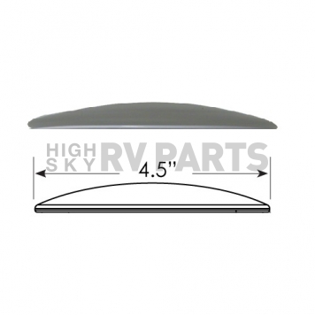 ITC Radiance Interior Light Round Replacement Lens 4.5 inch - Frosted -  81232-LENS-3