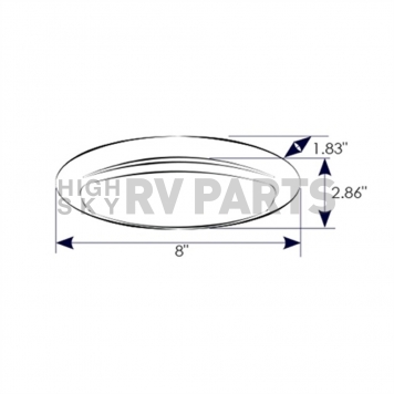ITC INCORP. Porch Light 69768-WH-D-6