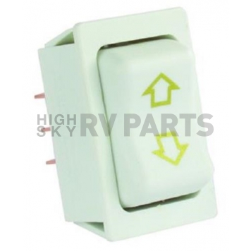 JR Products Slide Out Switch - Momentary  5 Pin White - 12095-1