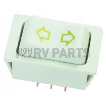 JR Products Slide Out Switch - Momentary  5 Pin White - 12095-3